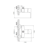Смеситель для душа Ekko E90072
