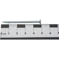 Саморез КРЕП-КОМП белый цинк, POZY, 3х50, 500 шт. бд350фф