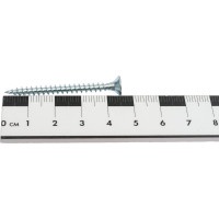 Саморез КРЕП-КОМП белый цинк, POZY, 4х45, 50 шт. бд445мф