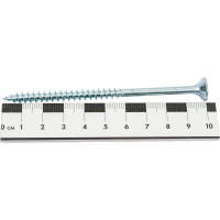 Саморез КРЕП-КОМП белый цинк, POZY, 6х100, 10 шт. бд6100мф