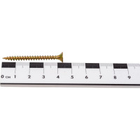 Саморез КРЕП-КОМП желтый цинк, POZY, 4х45, 50 шт. жд445мф