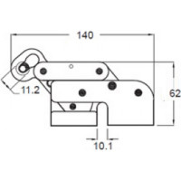 Захват ползункового типа для вертикальной анкерной линии Alpsafe STAIR SR360
