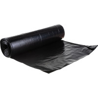 Мешки для мусора в рулоне Броня (10 шт; 300 л; черные; ПВД; 60 мкм; 2-х слойные, 105x150 см) Ромашка ВР-0014