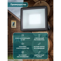 Прожектор светодиодный уличный ЭРА LPR-023-0-65K-100 100Вт 6500K IP65 Б0052026