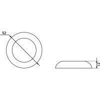 Сантехническая завертка к ручкам Аллюр CP3122 хром 11197