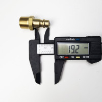 Штуцер быстроразъёмный латунный БРС НР 3/8", 10 шт Профитт 9277352