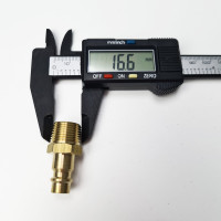 Штуцер быстроразъёмный латунный БРС НР 3/8", 10 шт Профитт 9277352