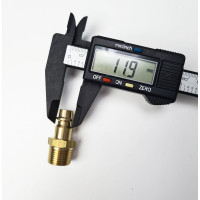 Штуцер быстроразъёмный латунный БРС НР 3/8", 10 шт Профитт 9277352