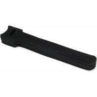 Хомуты-липучки Cablexpert на основе ленты Velcro 125x11 мм, черные, 12 шт. VT-125x11BK