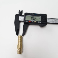 Штуцер быстроразъёмный латунный БРС с выходом под шланг 10 мм Профитт 9277789