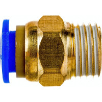 Фитинг цанговый прямой металлический 8 мм, M1/4 Pegas pneumatic 5202