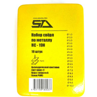 Набор сверл  (19 шт; 1-10 мм; шаг 0.5) STV НС-19И 00-00009539