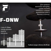 Гвоздь FIXPISTOLS F-DNW22 100 шт. 1-1-3-5834