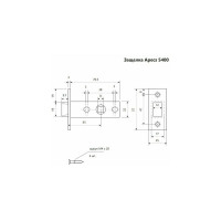 Защёлка врезная Apecs 5400-GRF 31266