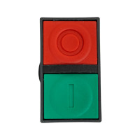 Головка двойной кнопки Briswik 22мм КМЕ 81 IP40 LAY4-EL83.BR