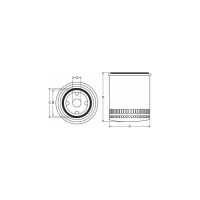 Фильтр масляный SCT SM104