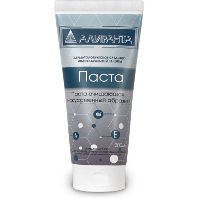 Очищающая паста АЛИРАНТА искусственный абразив, 200мл 20011