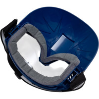 Защитные закрытые очки с непрямой вентиляцией РОСОМЗ ЗН11 StrongGlassтм 2С-1,2 РС с щитком 24137+00888