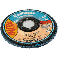 Круг лепестковый КЛТ 115x22 мм, Р60 Comfort Line ZR LD Flap конический INOX Karbosan KAR-982100