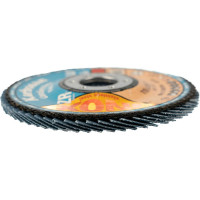 Круг лепестковый КЛТ 115x22 мм, Р60 Comfort Line ZR LD Flap конический INOX Karbosan KAR-982100