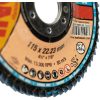 Круг лепестковый КЛТ 115x22 мм, Р60 Comfort Line ZR LD Flap конический INOX Karbosan KAR-982100