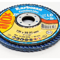 Диск лепестковый Inox (125х22 мм; Р60) Karbosan KAR-982340