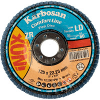 Диск лепестковый Inox (125х22 мм; Р60) Karbosan KAR-982340