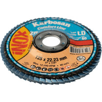 Диск лепестковый Inox (125х22 мм; Р60) Karbosan KAR-982340