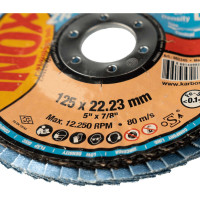 Диск лепестковый Inox (125х22 мм; Р60) Karbosan KAR-982340