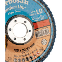 Диск лепестковый Inox (125х22 мм; Р60) Karbosan KAR-982340