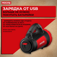 Аккумуляторный светодиодный фонарь-прожектор РЕКОРД PB-2600 24286