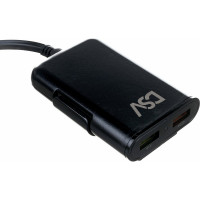 Автомобильное зарядное устройство для телефона и гаджетов DSV 4 USB с проводом R77008