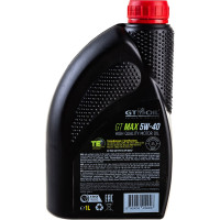 Моторное масло GT OIL Масло Max SAE 5W-40 API SN/CF, 1 л 8809059409008