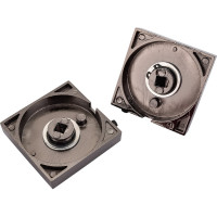 Квадратная завертка к ручкам PUERTO черный никель INBK AL 03 BN