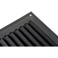 Решетка вентиляционная 175х175 мм черный муар Трибатрон 87810