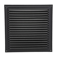 Решетка вентиляционная 175х175 мм черный муар Трибатрон 87810