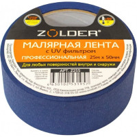 Малярная лента ZOLDER синяя, c UV-фильтром, 50 мм х 25 м Z255 ЭК000138376