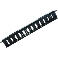 Кабельный организатор Hyperline CM-1U-D53-PL-COV пластиковый с крышкой, глубина 53 мм, 19"  481511