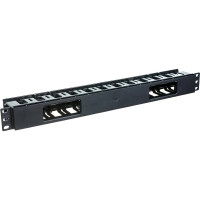 Кабельный организатор Hyperline CM-1U-D53-PL-COV пластиковый с крышкой, глубина 53 мм, 19"  481511