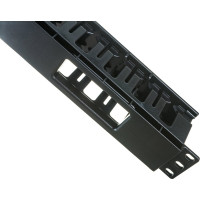 Кабельный организатор Hyperline CM-1U-D53-PL-COV пластиковый с крышкой, глубина 53 мм, 19"  481511