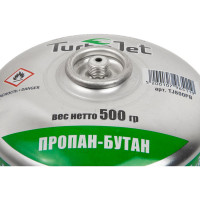 Газовый баллон Turbojet ПРОПАН-БУТАН 500 г, резьба 7/16 TJ800PB