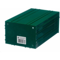 Пластиковый короб СТЕЛЛА-ТЕХНИК 140х250х100мм, С-2-зеленый-прозрачный