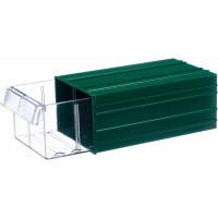 Пластиковый короб СТЕЛЛА-ТЕХНИК 140х250х100мм, С-2-зеленый-прозрачный