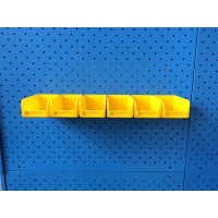 Настенный органайзер СТЕЛЛА-ТЕХНИК 6 ящиков V-1, V-1-650-желтый