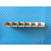 Настенный органайзер СТЕЛЛА-ТЕХНИК 6 ящиков V-1, V-1-650-серый