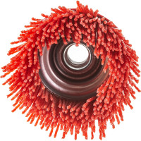 Щетка чашка нейлоновая (75 мм; М14х2 мм) SKRAB 35473