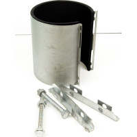 Ремонтный хомут ДТРД оцинк. краб 4" Дн 114-121, шир. 150 17010