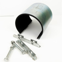 Ремонтный хомут ДТРД оцинк. краб 6" Дн 159-172, шир. 150 17012