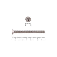 Винт КРЕП-КОМП потайной НЕРЖАВЕЙКА DIN965 А2 6х90 200шт впн690