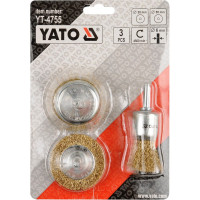 Набор круглых металлических щёток YATO 3пр. YT-4755 36484755 092 1